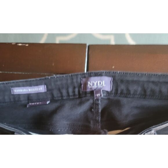 NYDJ Barbara Bootcut Jeans Women's 12 Black Lift Tuck Technology Stretch PO-G - Picture 11 of 15